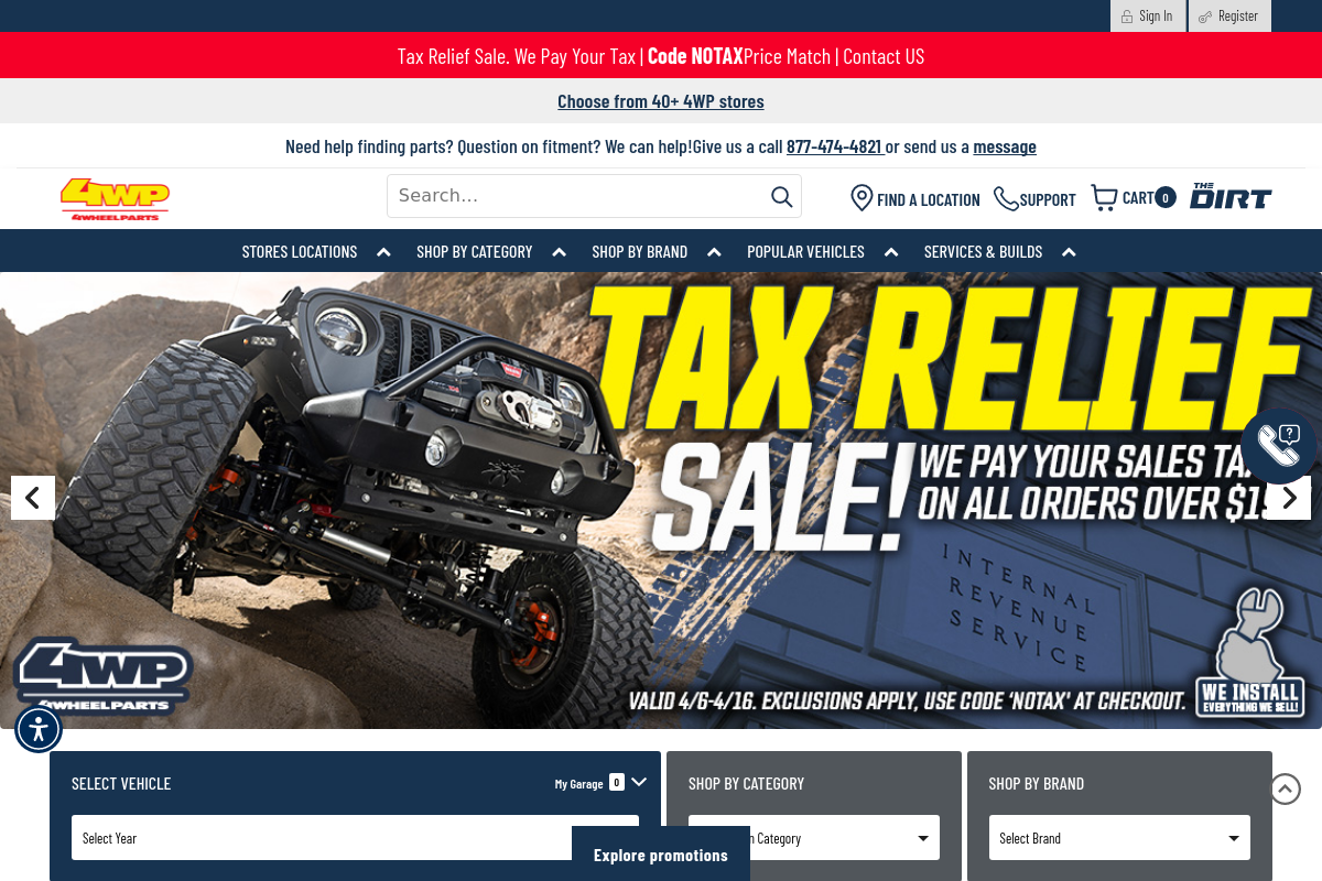 4WheelParts screenshot