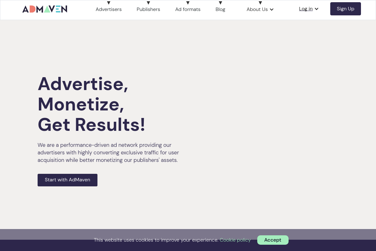 Ad-maven screenshot