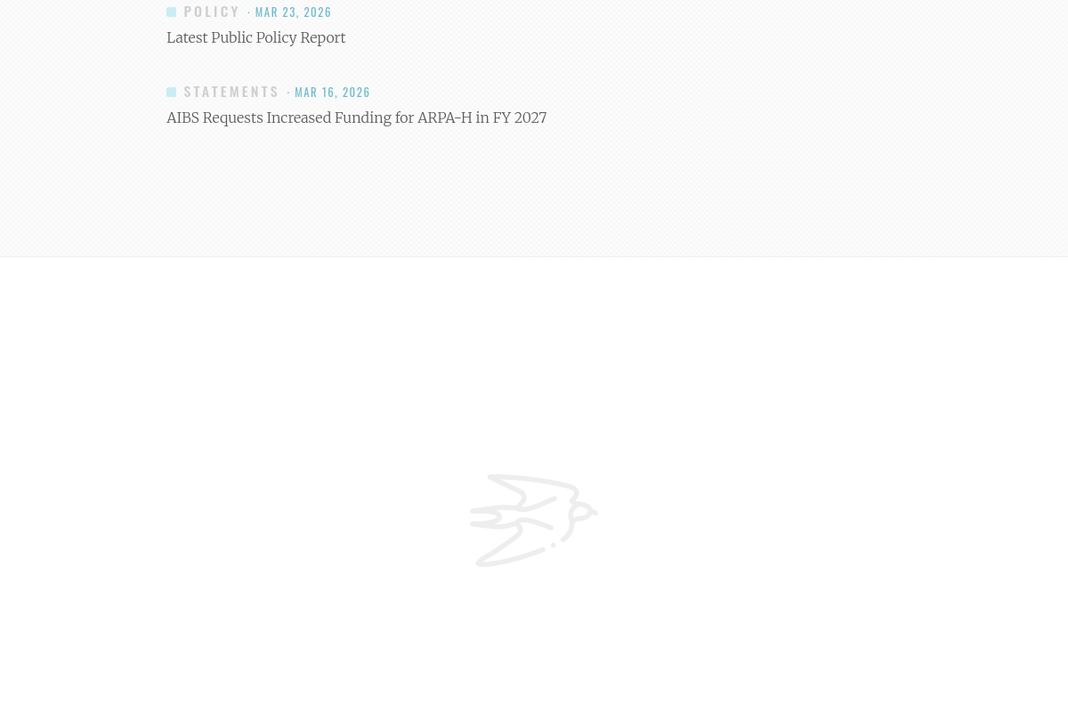 AIBS (American Institute of Biological Sciences) screenshot