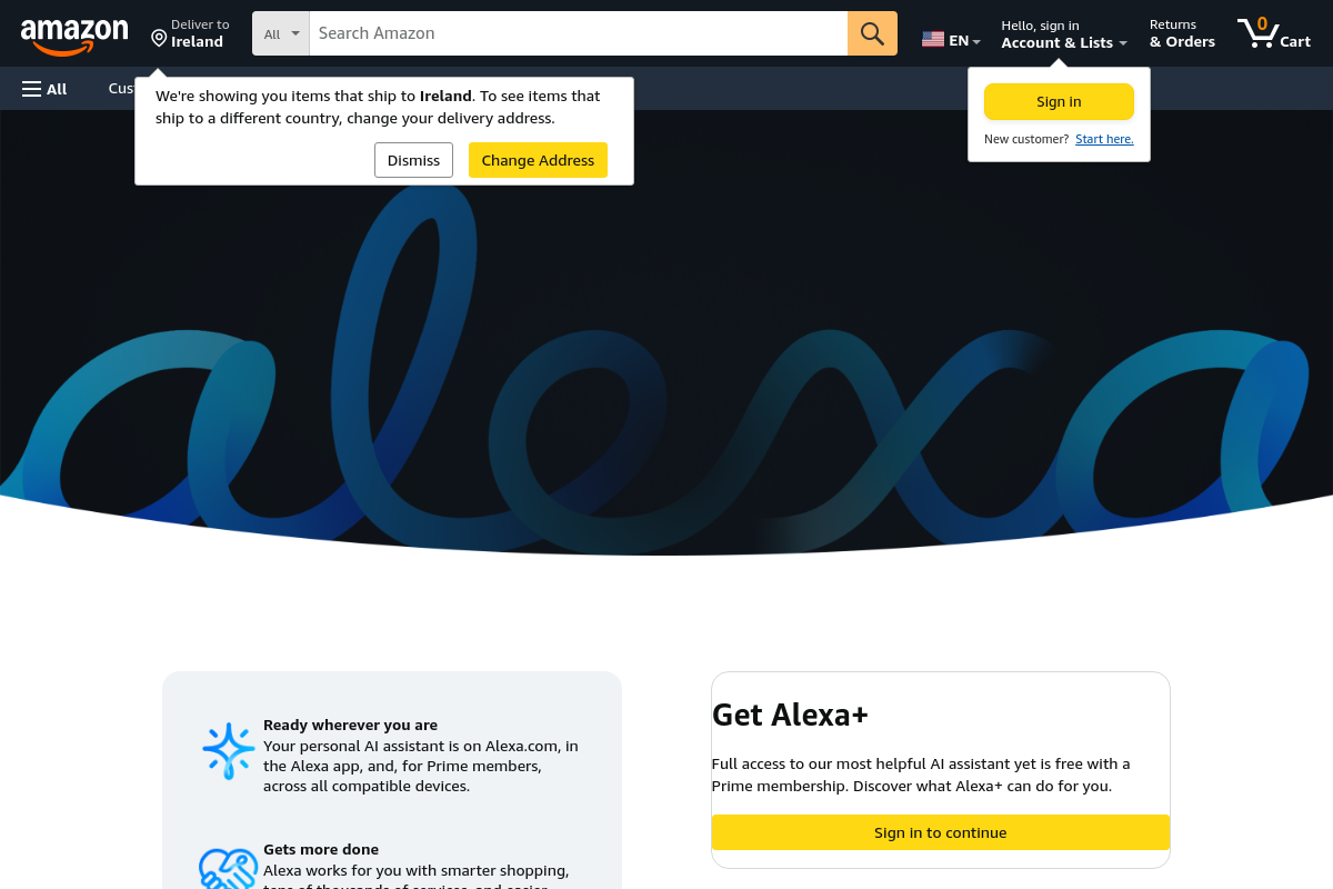 Amazon Echo & Alexa screenshot