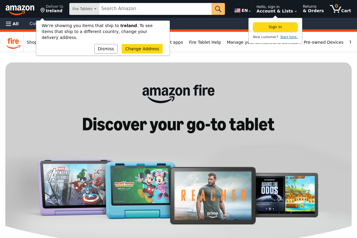 Amazon Fire Tablets screenshot