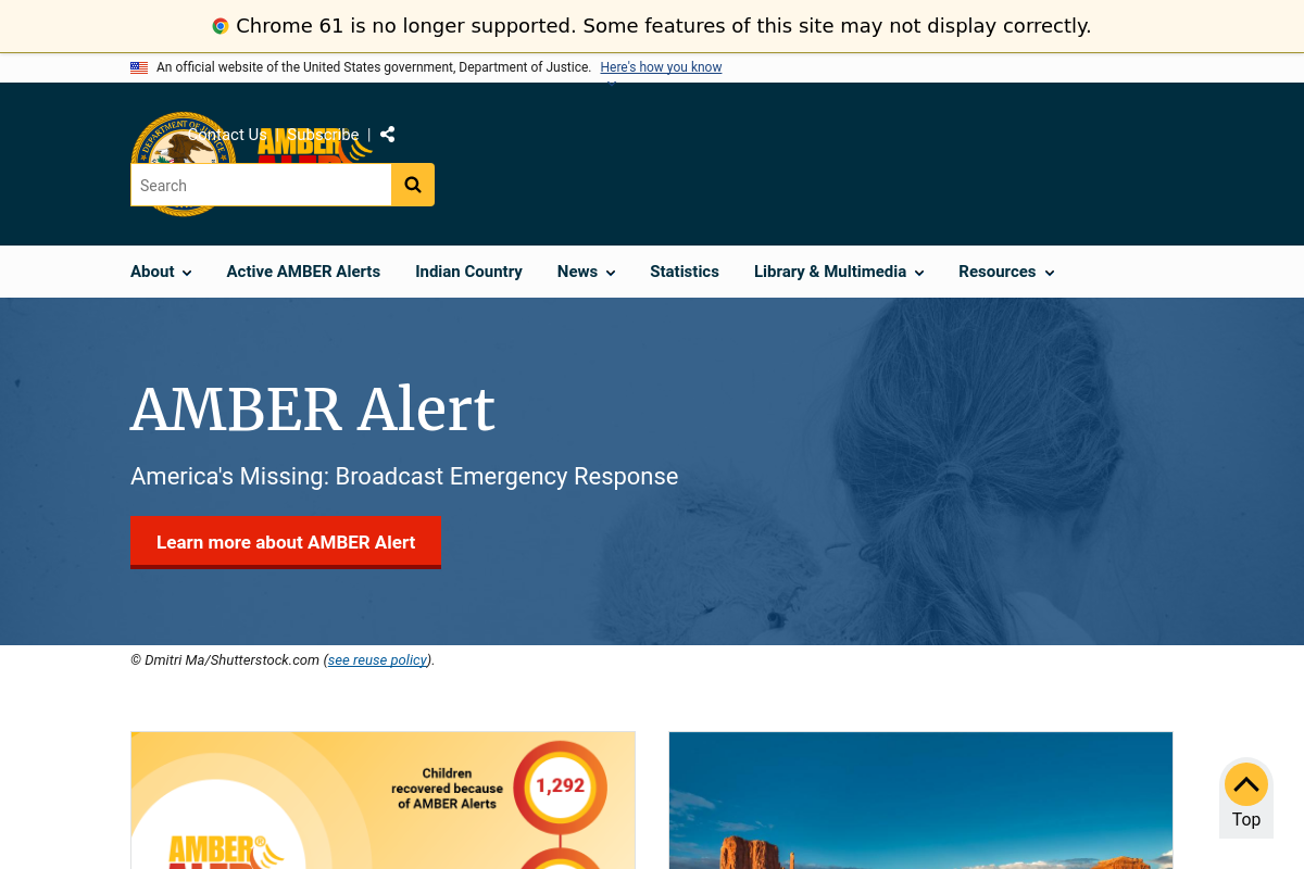 Amber Alert screenshot