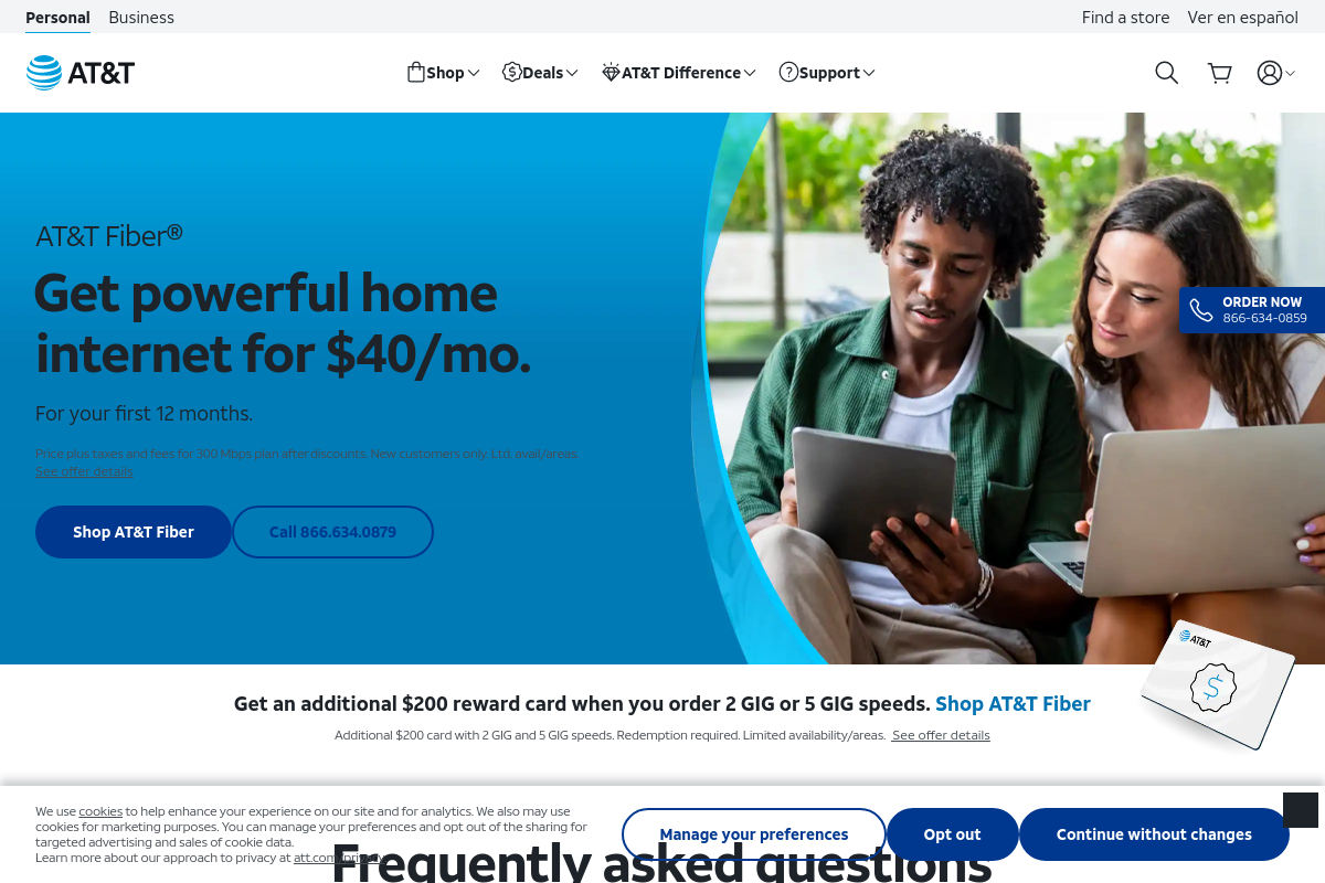 AT&T Fiber screenshot