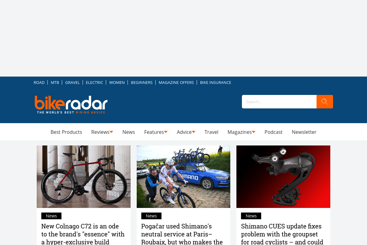 BikeRadar screenshot