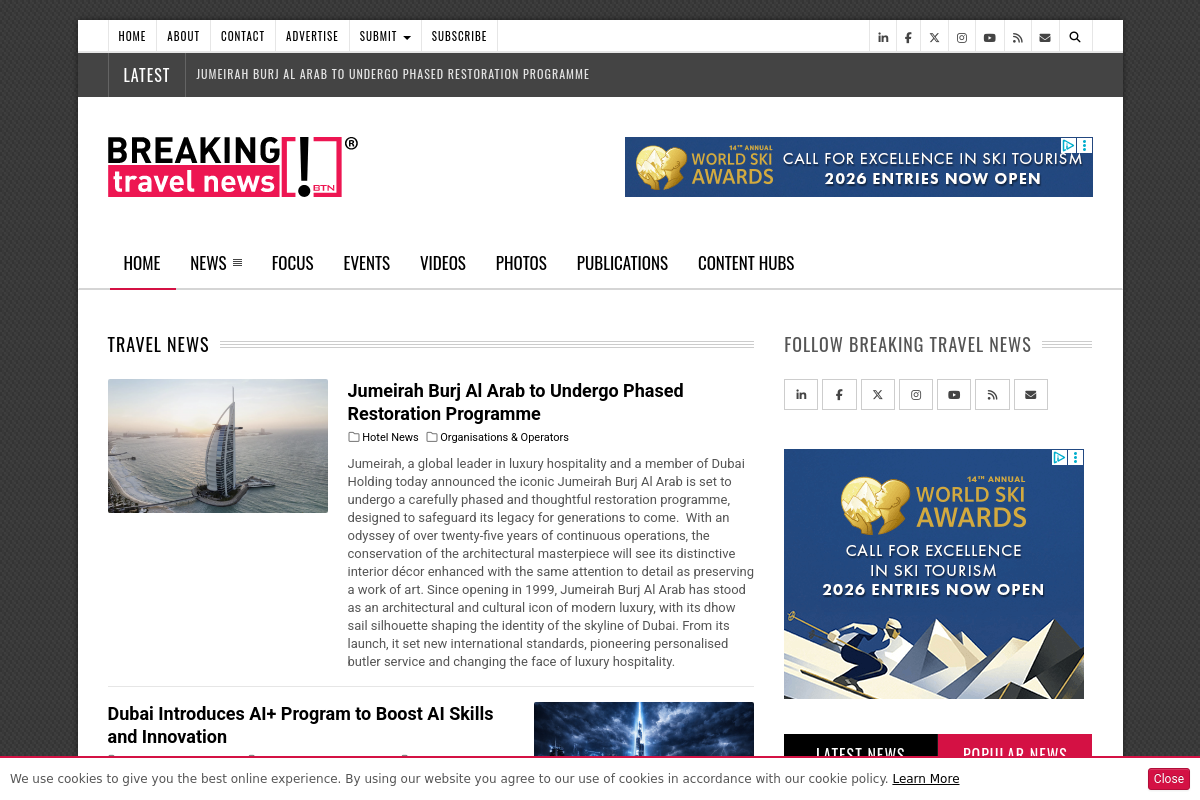 Breaking Travel News screenshot