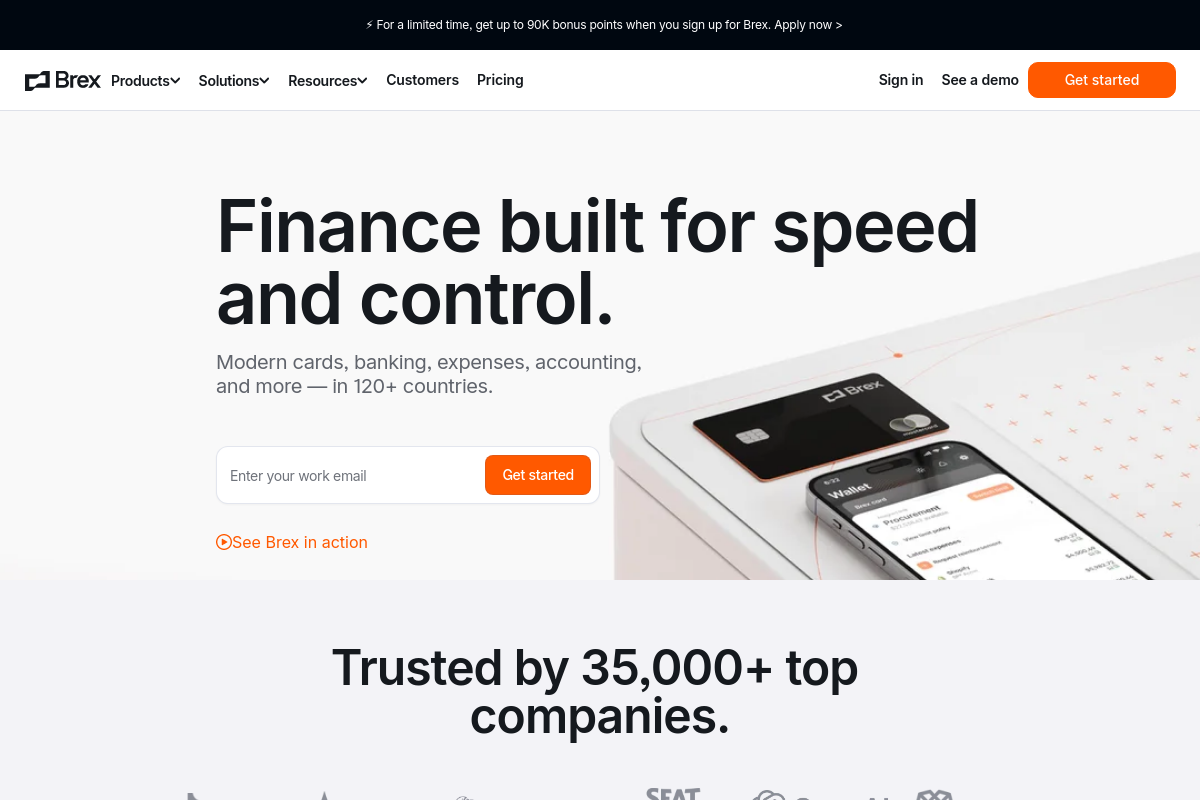 Brex screenshot