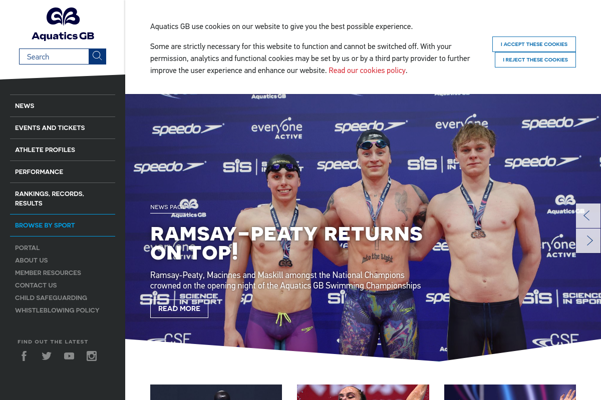 British Swimming screenshot