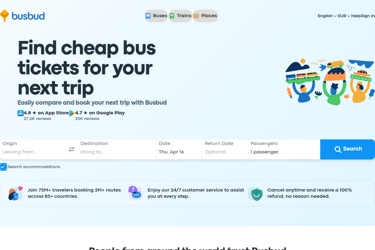 Busbud screenshot