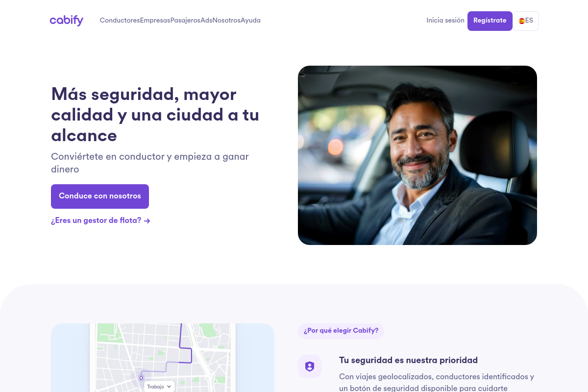 Cabify screenshot
