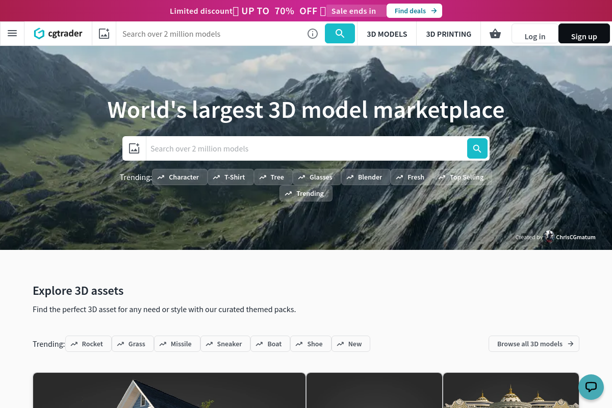 CGTrader screenshot