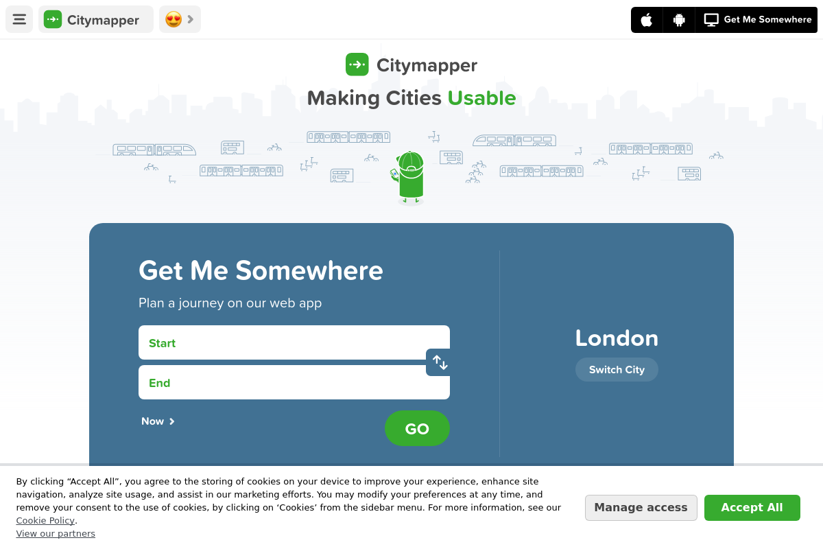 Citymapper screenshot