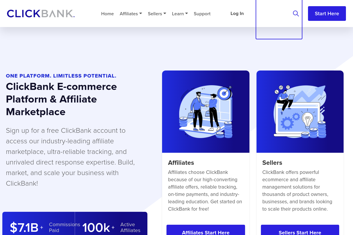 ClickBank screenshot