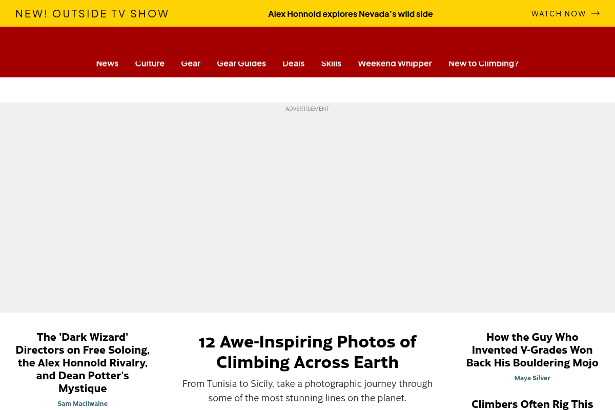 Climbing Magazine screenshot