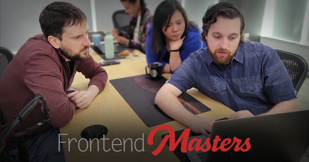Frontend Masters screenshot