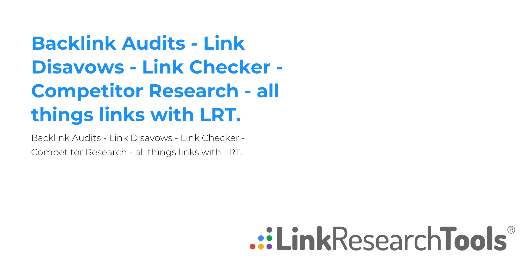 LinkResearchTools screenshot