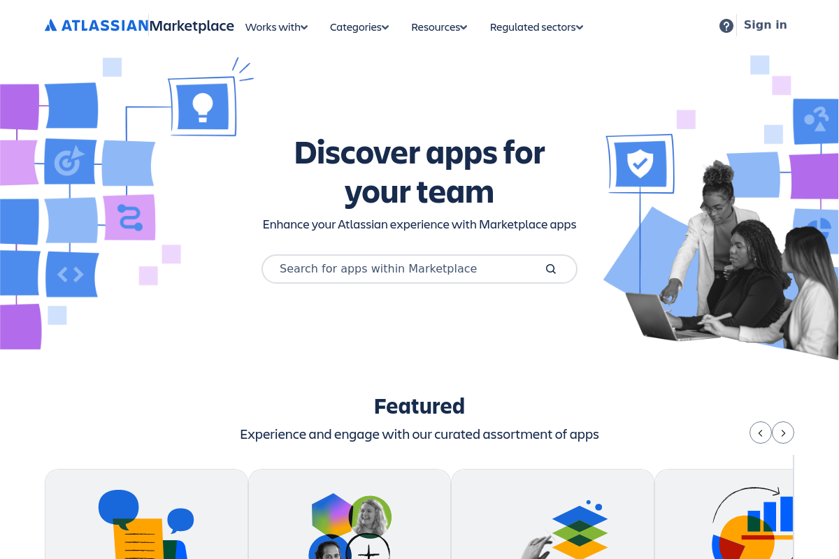 Atlassian Marketplace screenshot