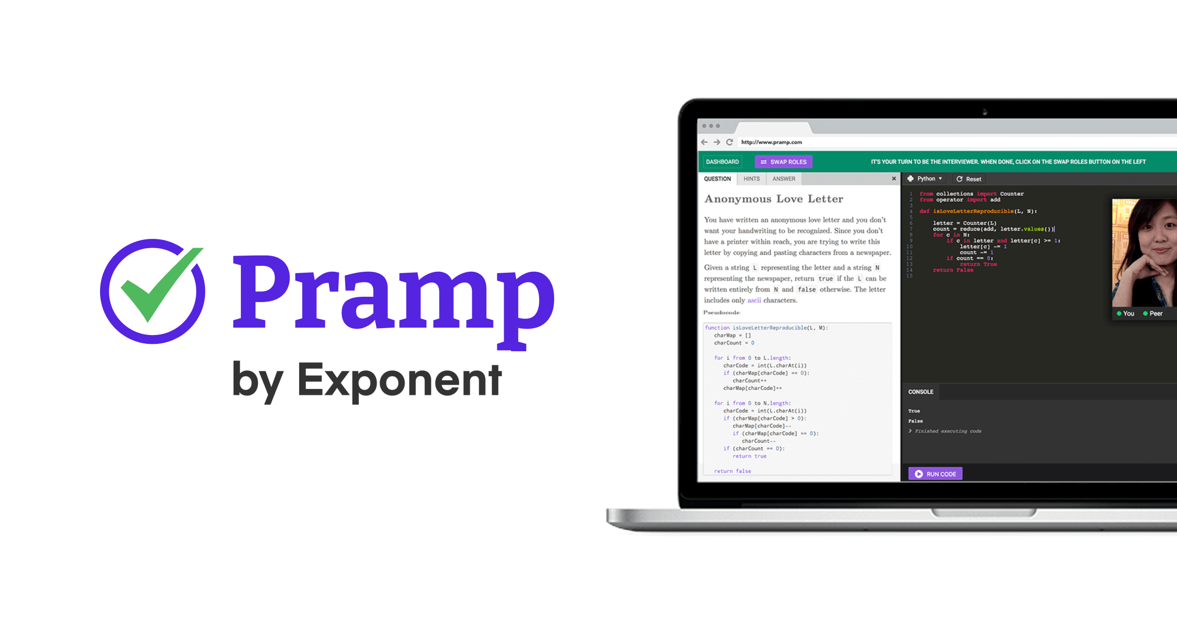Pramp screenshot