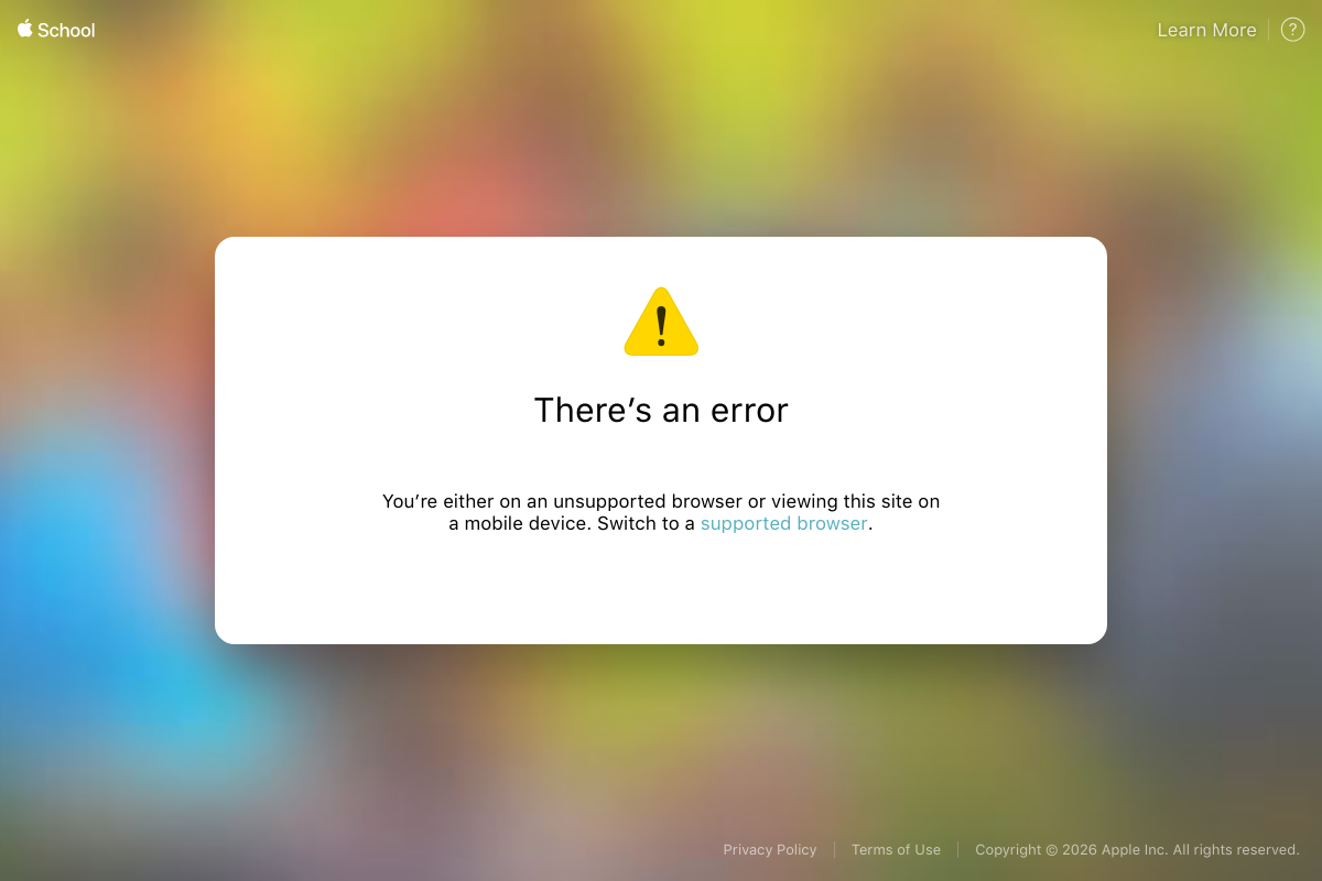 Apple School Manager screenshot