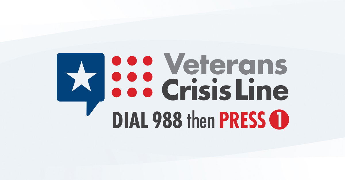 Veterans Crisis Line screenshot